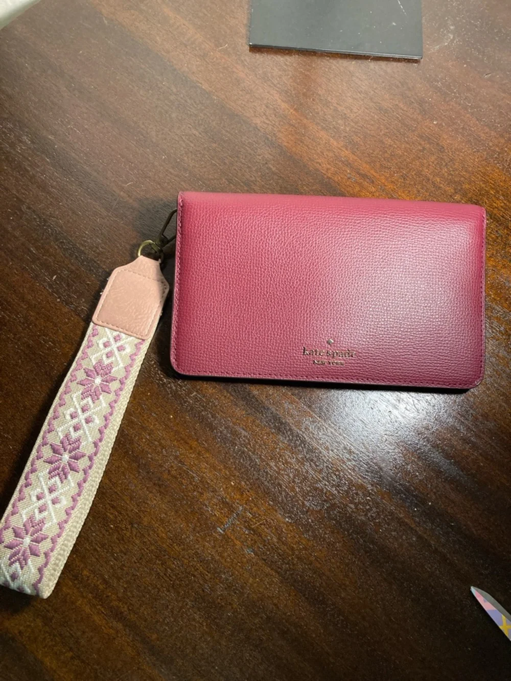 kate spade Kate Spade Darcy Clutch Wallet Wristlet with guitar strap